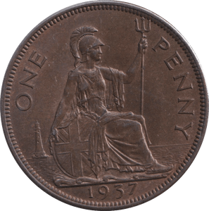1937 PENNY ( UNC ) - PENNY - Cambridgeshire Coins