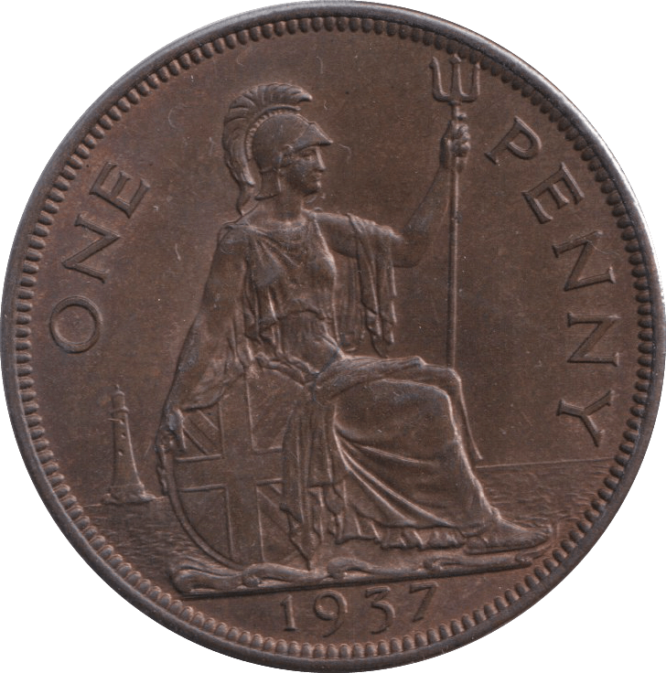 1937 PENNY ( UNC ) - PENNY - Cambridgeshire Coins
