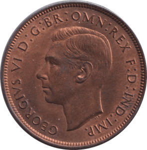 1937 PENNY ( UNC ) - PENNY - Cambridgeshire Coins