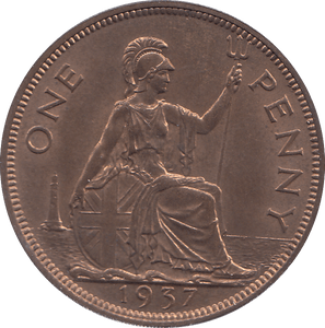 1937 PENNY ( UNC ) - PENNY - Cambridgeshire Coins