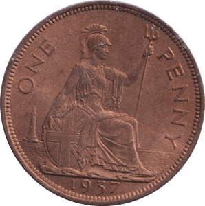 1937 PENNY ( UNC ) - PENNY - Cambridgeshire Coins