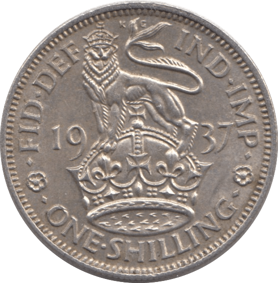 1937 SHILLING ( AUNC ) ENGLAND - Shilling - Cambridgeshire Coins