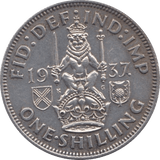 1937 SHILLING ( PROOF ) - SHILLING - Cambridgeshire Coins