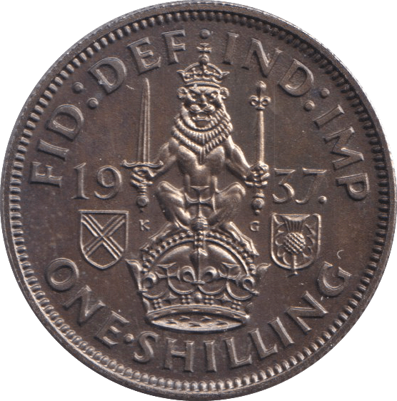 1937 SHILLING ( PROOF ) - SHILLING - Cambridgeshire Coins