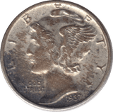 1937 SILVER DIME USA - WORLD COINS - Cambridgeshire Coins