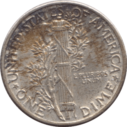 1937 SILVER DIME USA - WORLD COINS - Cambridgeshire Coins