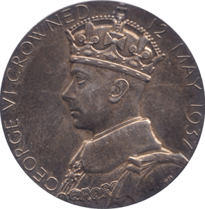 1937 SILVER MEDALLION GEORGE VI - MEDALS & MEDALLIONS - Cambridgeshire Coins
