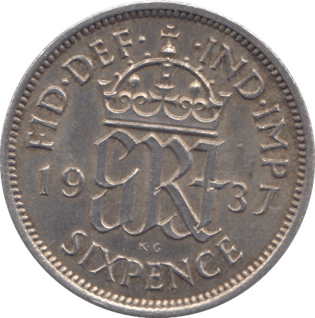 1937 SIXPENCE ( AUNC ) - Sixpence - Cambridgeshire Coins