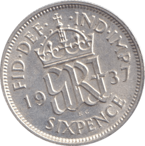 1937 SIXPENCE ( AUNC ) - SIXPENCE - Cambridgeshire Coins
