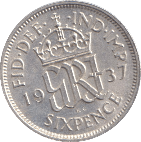 1937 SIXPENCE ( AUNC ) - SIXPENCE - Cambridgeshire Coins