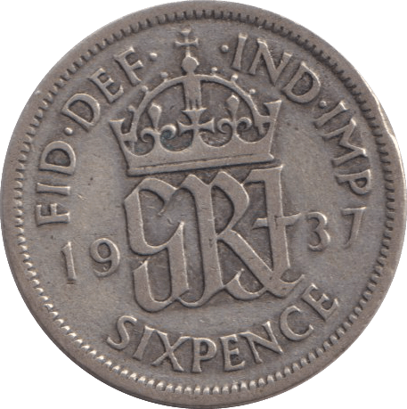 1937 SIXPENCE ( FINE ) - SIXPENCE - Cambridgeshire Coins