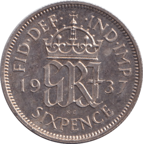 1937 SIXPENCE ( PROOF ) - SIXPENCE - Cambridgeshire Coins