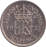 1937 SIXPENCE ( PROOF ) - SIXPENCE - Cambridgeshire Coins
