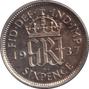 1937 SIXPENCE ( PROOF ) - SIXPENCE - Cambridgeshire Coins