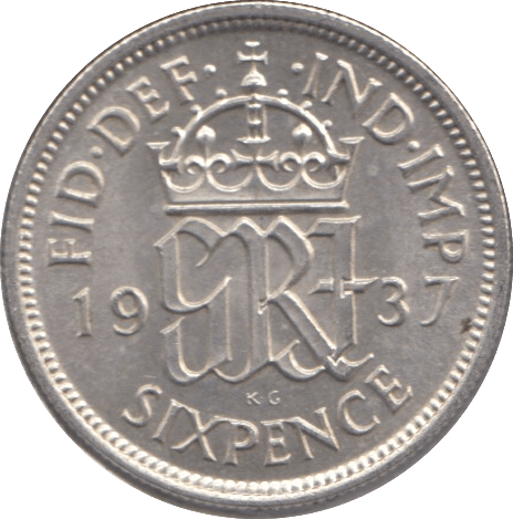 1937 SIXPENCE ( UNC ) - Sixpence - Cambridgeshire Coins
