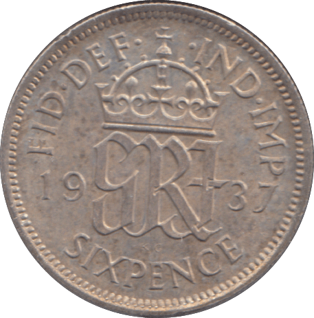 1937 SIXPENCE ( UNC ) - SIXPENCE - Cambridgeshire Coins