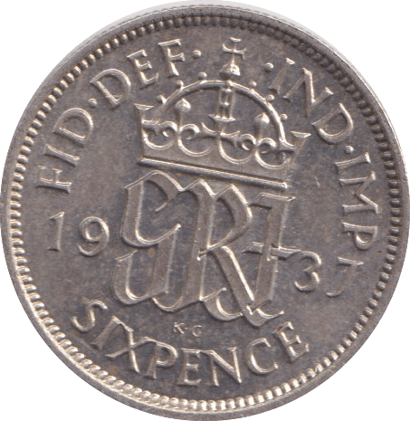 1937 SIXPENCE ( UNC ) - SIXPENCE - Cambridgeshire Coins