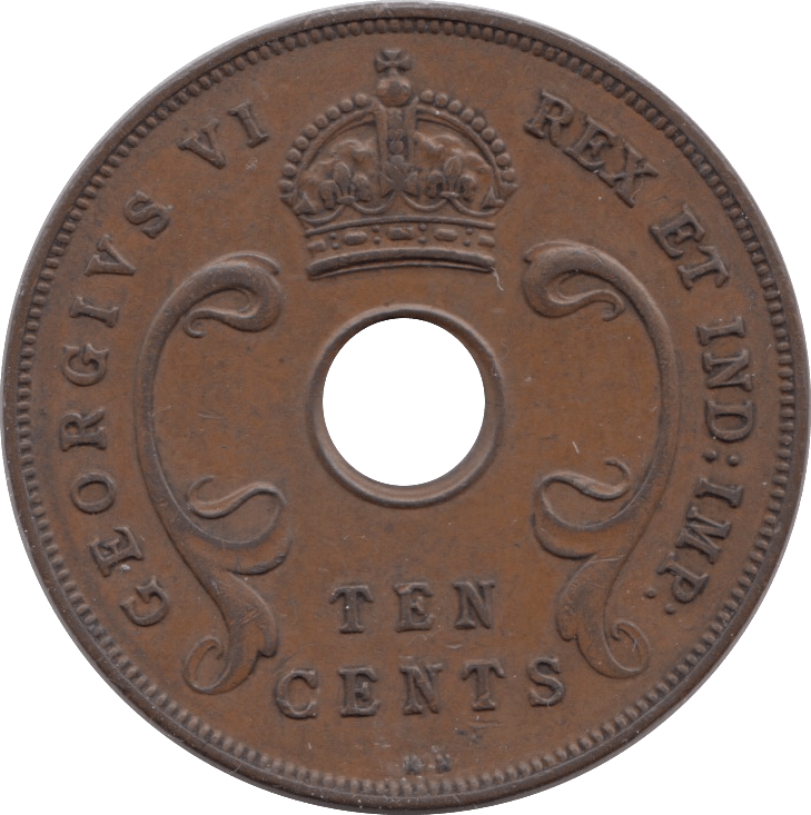 1937 TEN CENTS CENTS EAST AFRICA - WORLD COINS - Cambridgeshire Coins