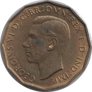 1937 THREE PENCE ( UNC ) - THREEPENCE - Cambridgeshire Coins