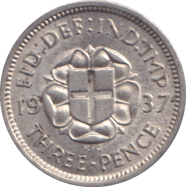 1937 THREEPENCE ( AUNC ) - THREEPENCE - Cambridgeshire Coins