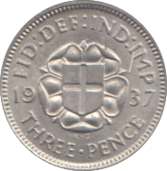 1937 THREEPENCE ( AUNC ) - THREEPENCE - Cambridgeshire Coins