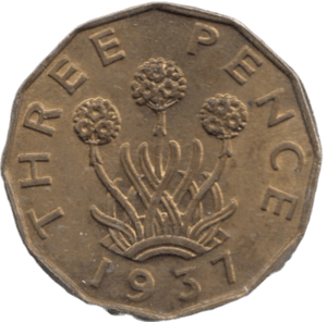 1937 THREEPENCE ( AUNC ) - THREEPENCE - Cambridgeshire Coins