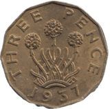 1937 THREEPENCE ( AUNC ) - THREEPENCE - Cambridgeshire Coins