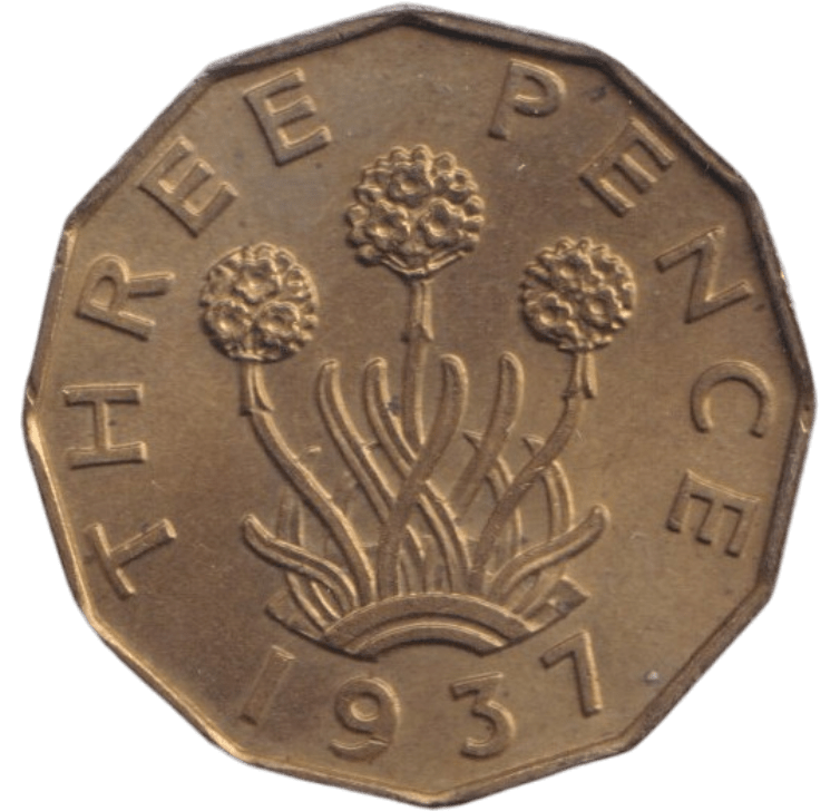 1937 THREEPENCE ( BU ) - THREEPENCE - Cambridgeshire Coins