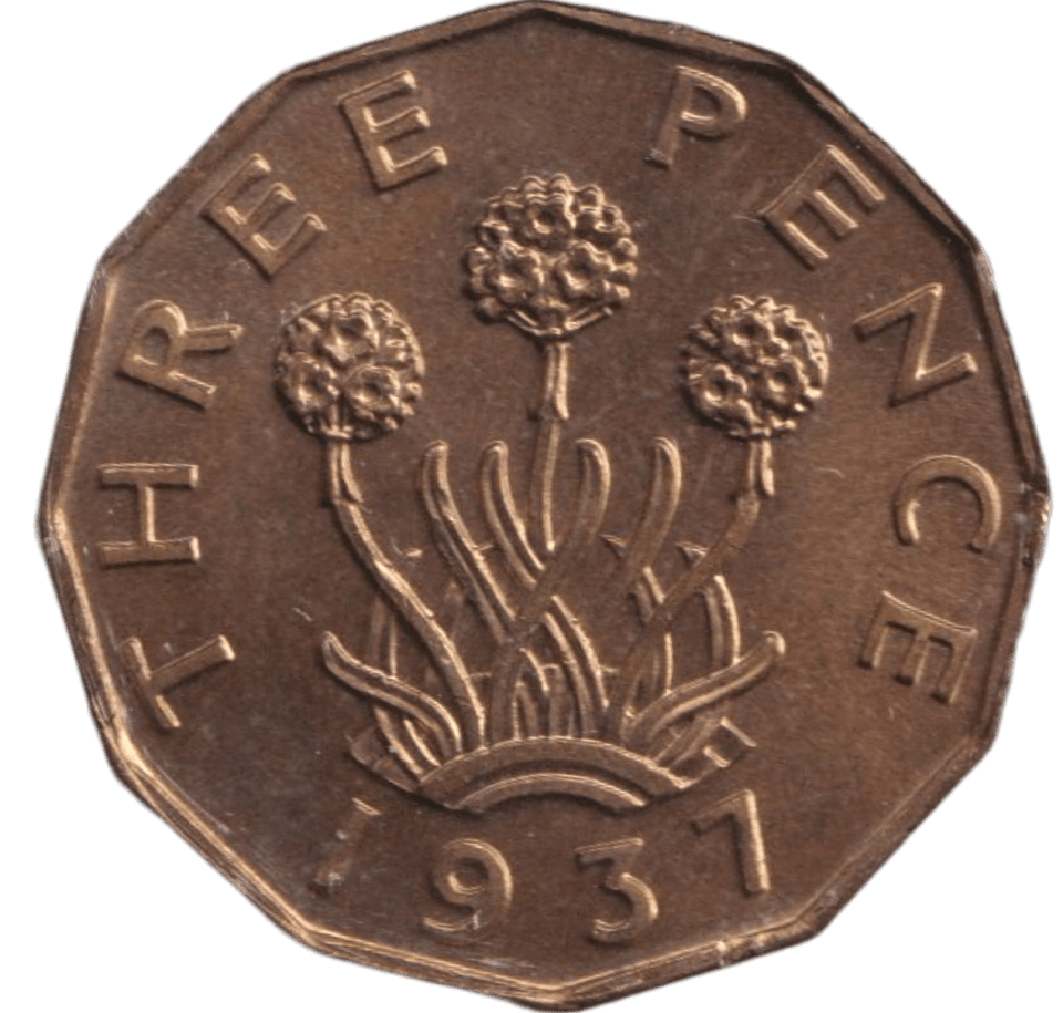 1937 THREEPENCE ( BU ) - THREEPENCE - Cambridgeshire Coins