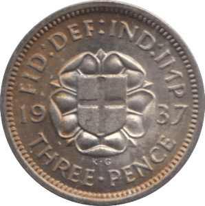 1937 THREEPENCE ( BU ) - Threepence - Cambridgeshire Coins