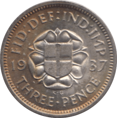 1937 THREEPENCE ( BU ) - Threepence - Cambridgeshire Coins