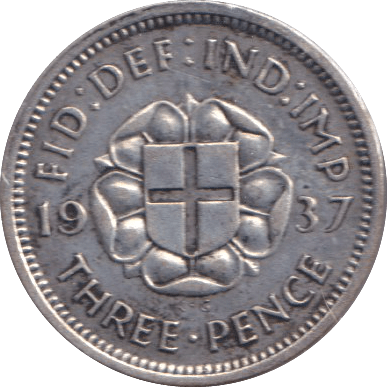 1937 THREEPENCE ( GF ) - THREEPENCE - Cambridgeshire Coins