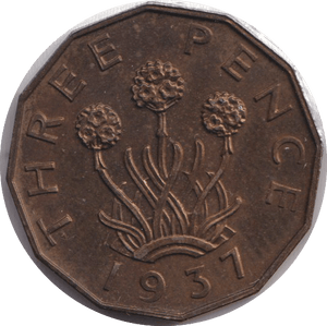 1937 THREEPENCE ( PROOF ) - THREEPENCE - Cambridgeshire Coins