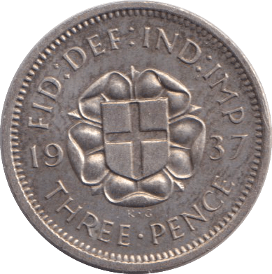 1937 THREEPENCE ( PROOF ) - THREEPENCE - Cambridgeshire Coins