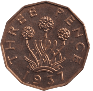 1937 THREEPENCE ( PROOF ) - THREEPENCE - Cambridgeshire Coins