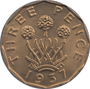 1937 THREEPENCE ( UNC ) - Threepence - Cambridgeshire Coins