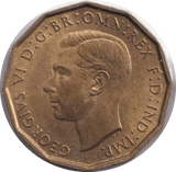 1937 THREEPENCE ( UNC ) - THREEPENCE - Cambridgeshire Coins
