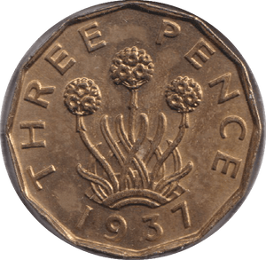 1937 THREEPENCE ( UNC ) - THREEPENCE - Cambridgeshire Coins
