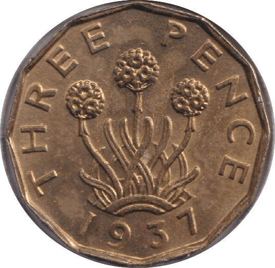 1937 THREEPENCE ( UNC ) - THREEPENCE - Cambridgeshire Coins