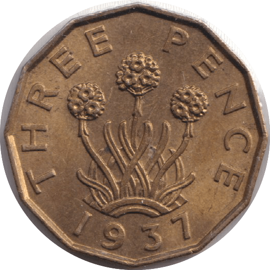1937 THREEPENCE ( UNC ) - THREEPENCE - Cambridgeshire Coins