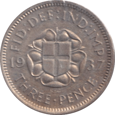 1937 THREEPENCE ( UNC ) - THREEPENCE - Cambridgeshire Coins