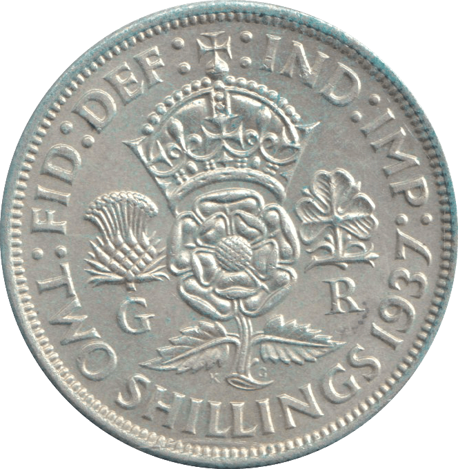 1937 TWO SHILLING ( AUNC ) - TWO SHILLINGS - Cambridgeshire Coins