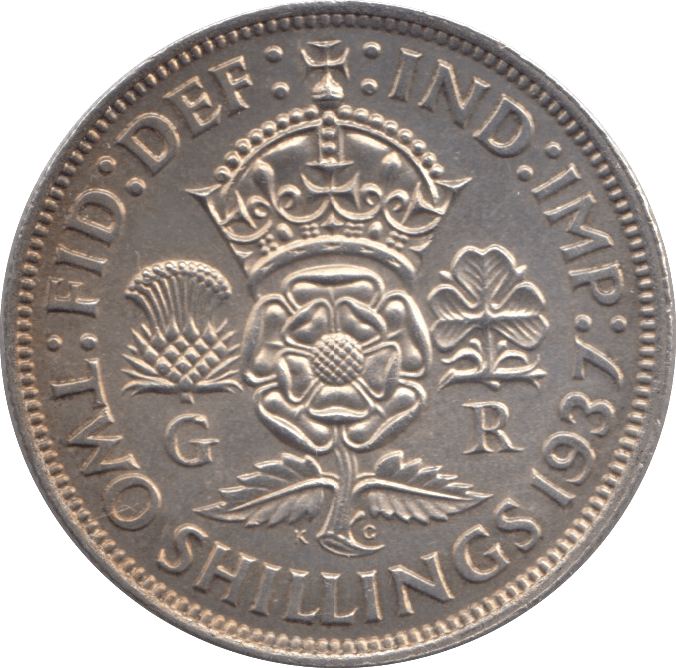 1937 TWO SHILLINGS ( GVF ) - FLORIN - Cambridgeshire Coins