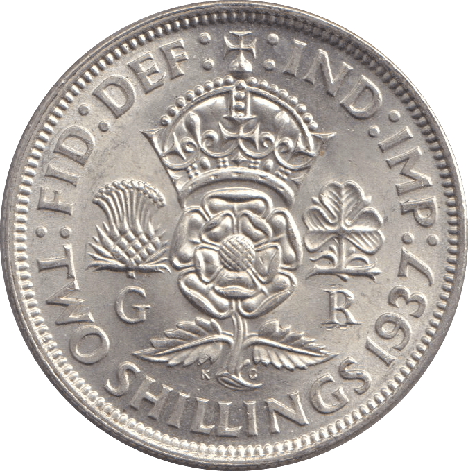1937 TWO SHILLINGS ( UNC ) - TWO SHILLINGS - Cambridgeshire Coins
