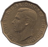 1938 BRASS THREEPENCE ( UNC ) - Threepence - Cambridgeshire Coins