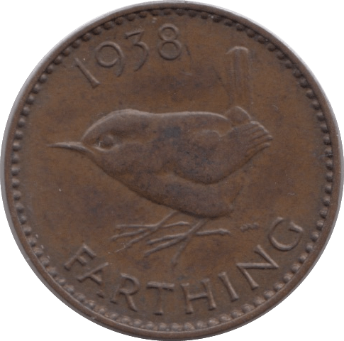 1938 FARTHING ( UNC ) - Farthing - Cambridgeshire Coins