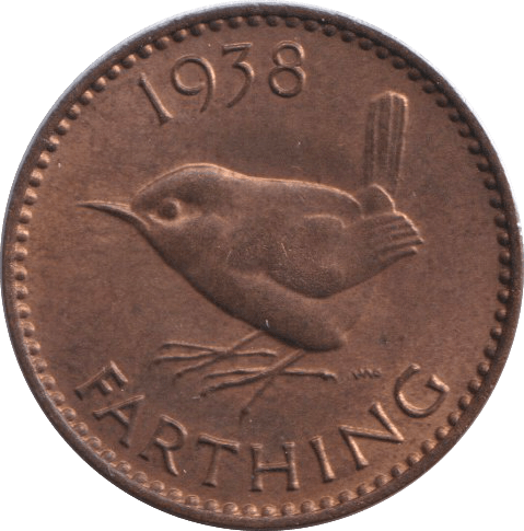 1938 FARTHING ( UNC ) - FARTHING - Cambridgeshire Coins