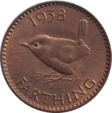 1938 FARTHING ( UNC ) - FARTHING - Cambridgeshire Coins