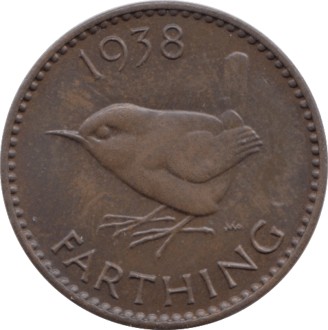 1938 FARTHING ( UNC ) - Farthing - Cambridgeshire Coins