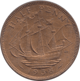 1938 HALF PENNY ( UNC ) - HALFPENNY - Cambridgeshire Coins